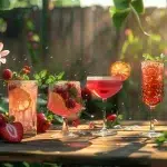 Célébrez la saison estivale avec 4 recettes de cocktails rosés pour cet été